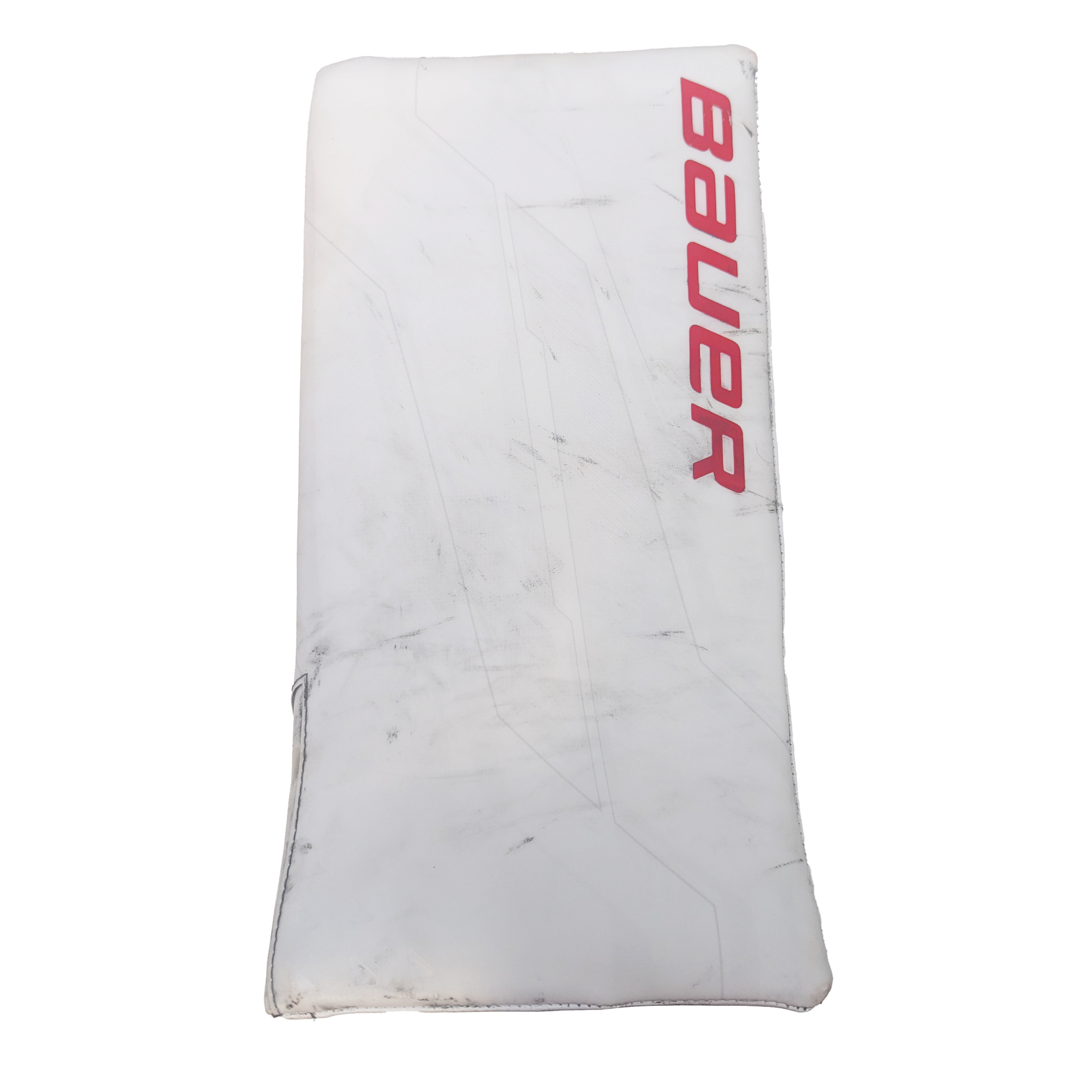 Bauer Supreme Shadow - Bloqueur de gardien de but Pro Stock d'occasion NCAA (blanc/rouge)